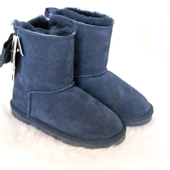 UGG MINI BAILEY BOW RETRO SPOTS OCEAN BOOTS - WOMEN'S S2 - Picture 1 of 13